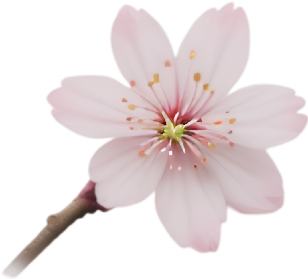 AI generated Flower icon, close-up of a cute colorful flower icon. png