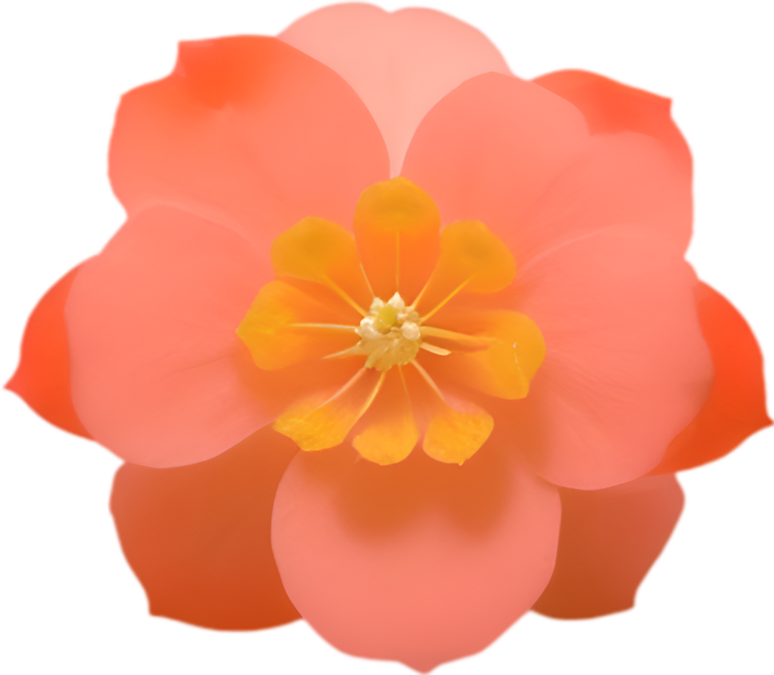 AI generated Flower icon, close-up of a cute colorful flower icon. png