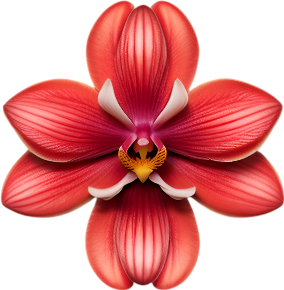 AI generated Flower icon, close-up of a cute colorful flower icon. png