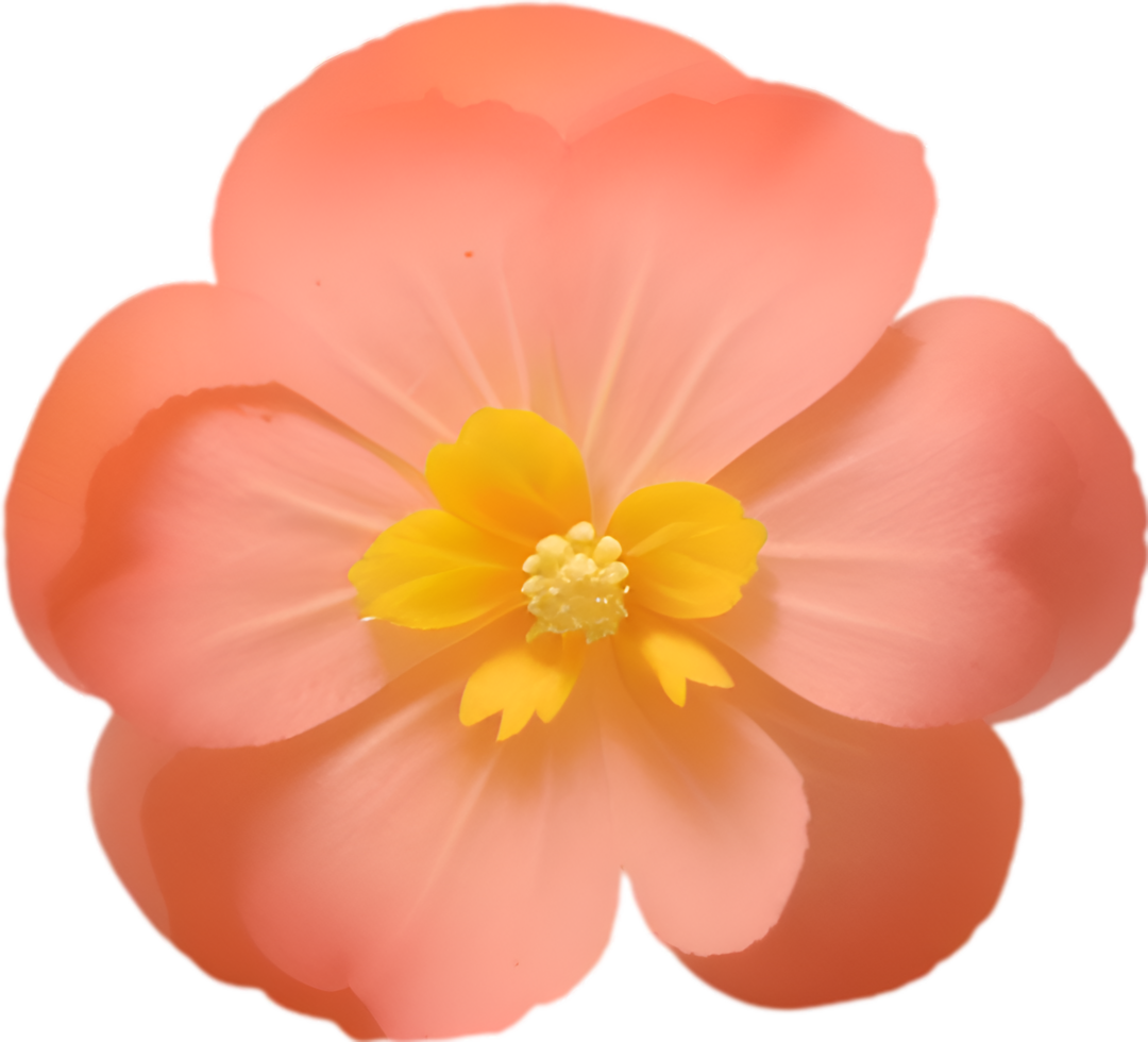 AI generated Flower icon, close-up of a cute colorful flower icon. png