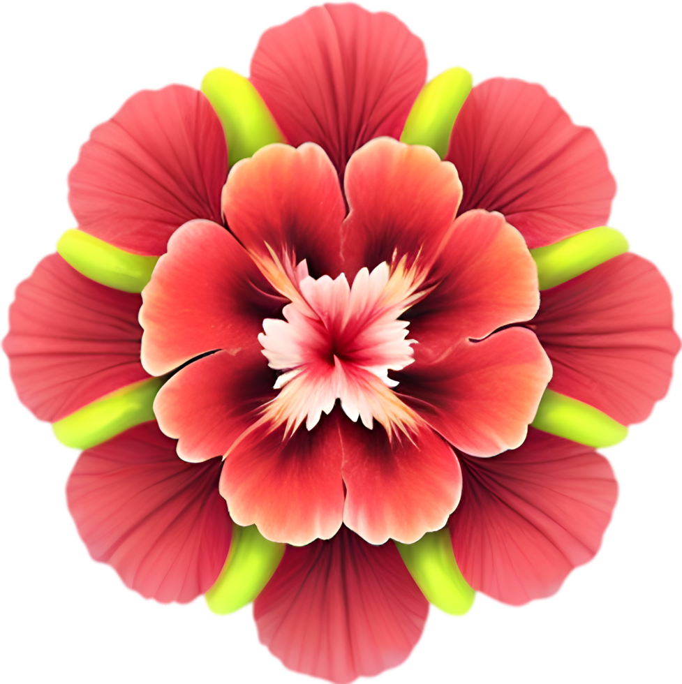 AI generated Flower icon, close-up of a cute colorful flower icon. png