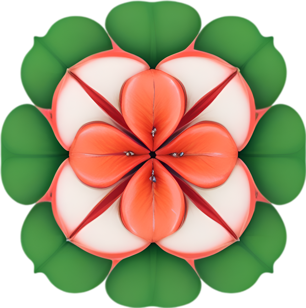 AI generated Flower icon, close-up of a cute colorful flower icon. png