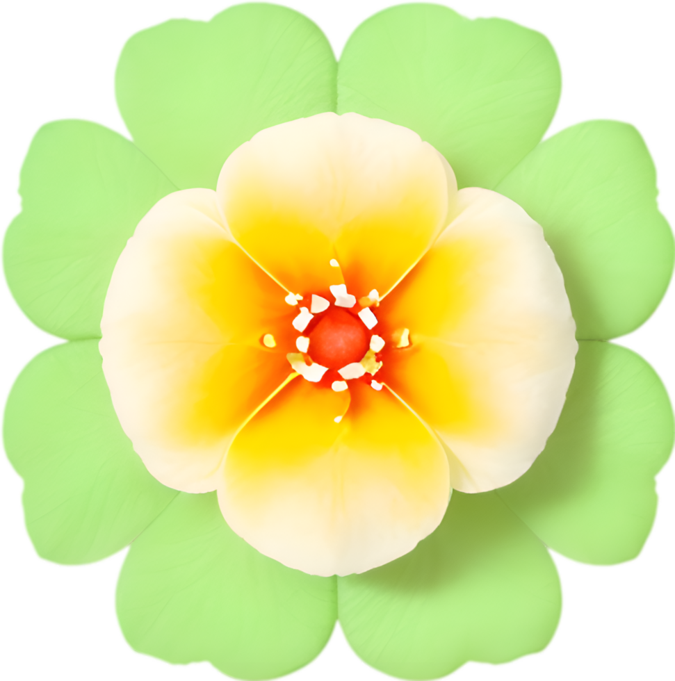 AI generated Flower icon, close-up of a cute colorful flower icon. png