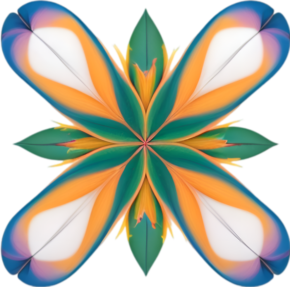 AI generated Flower icon, close-up of a cute colorful flower icon. png