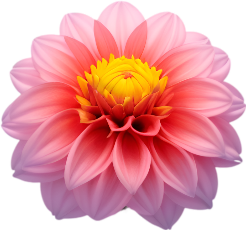 AI generated Flower icon, close-up of a cute colorful flower icon. png