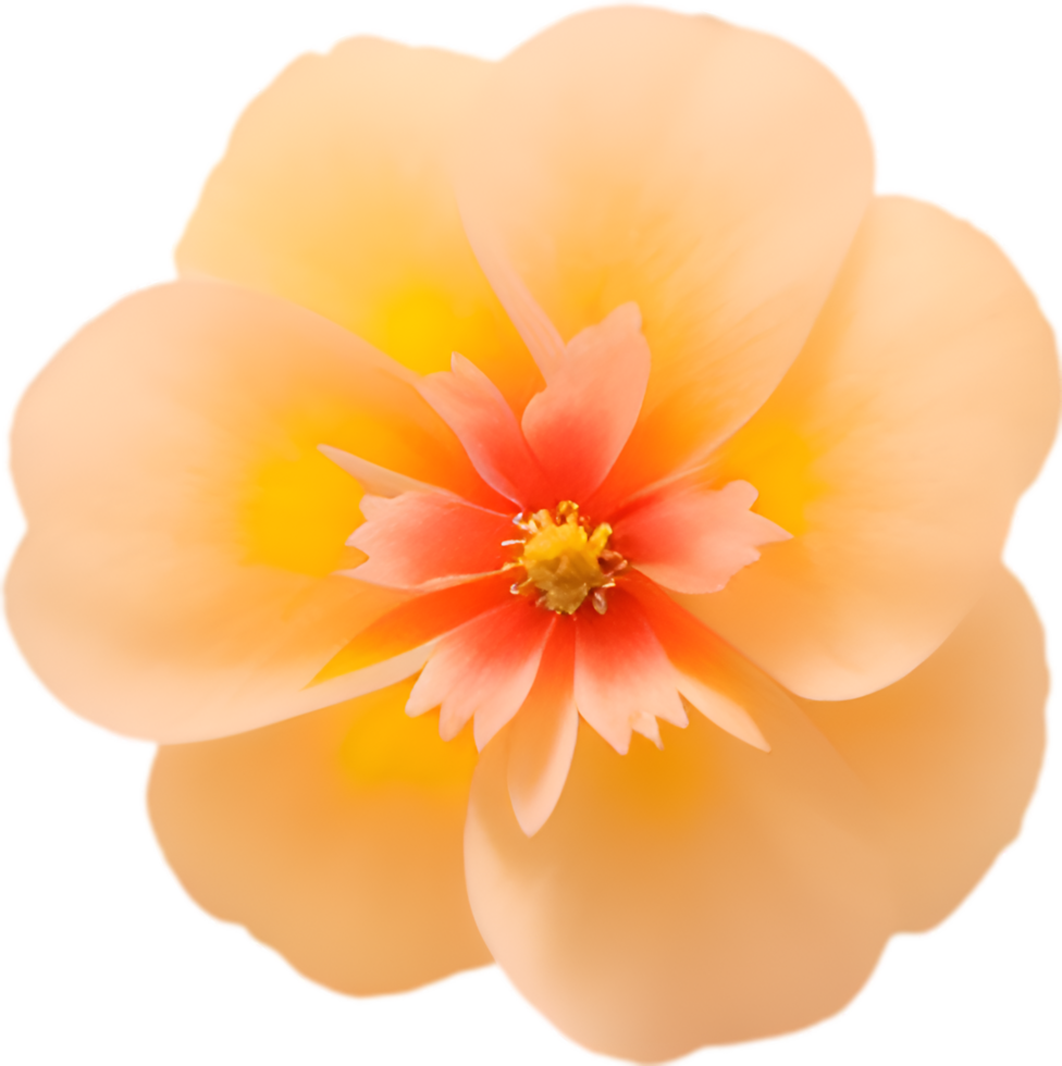 AI generated Flower icon, close-up of a cute colorful flower icon. png
