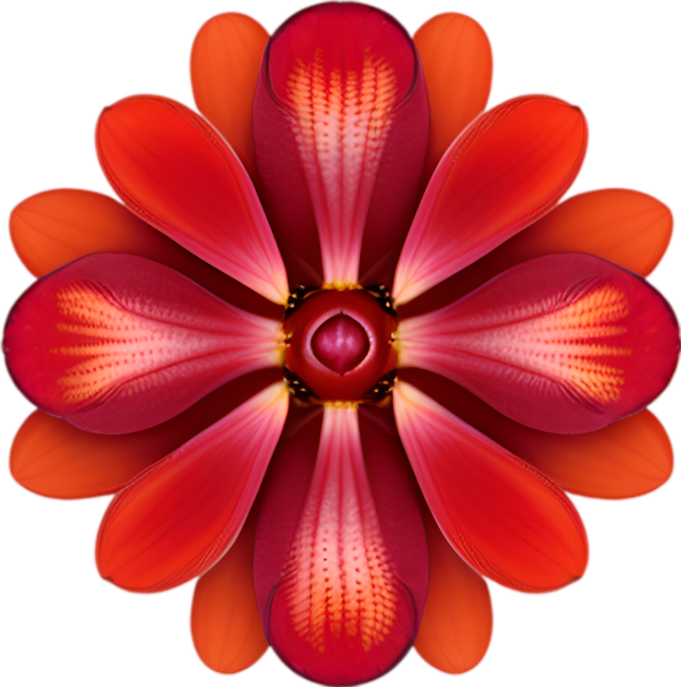 AI generated Flower icon, close-up of a cute colorful flower icon. png