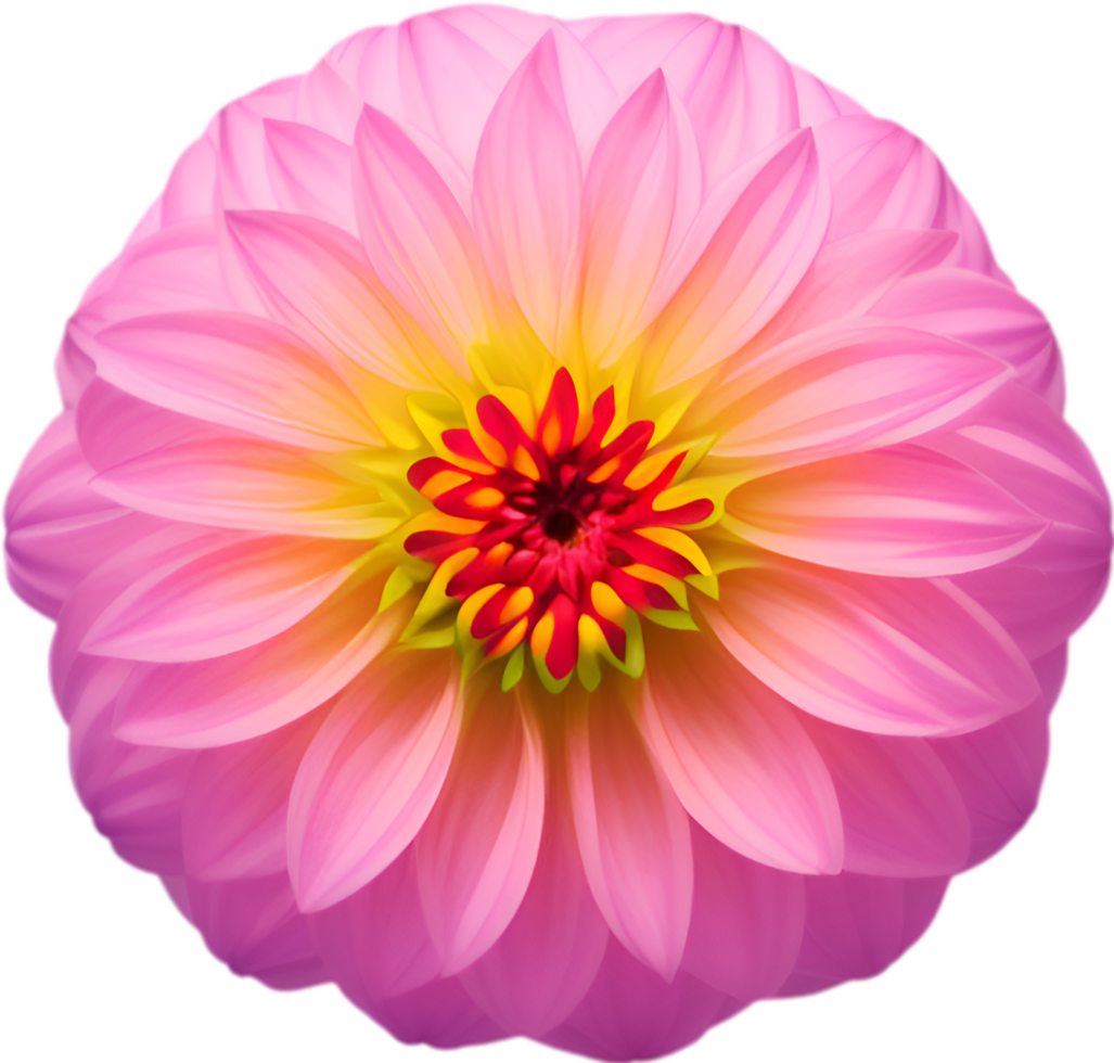AI generated Flower icon, close-up of a cute colorful flower icon. png
