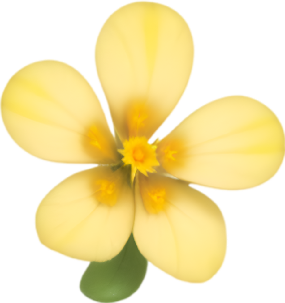 ai generiert Blume Symbol, Nahansicht von ein süß bunt Blume Symbol. png