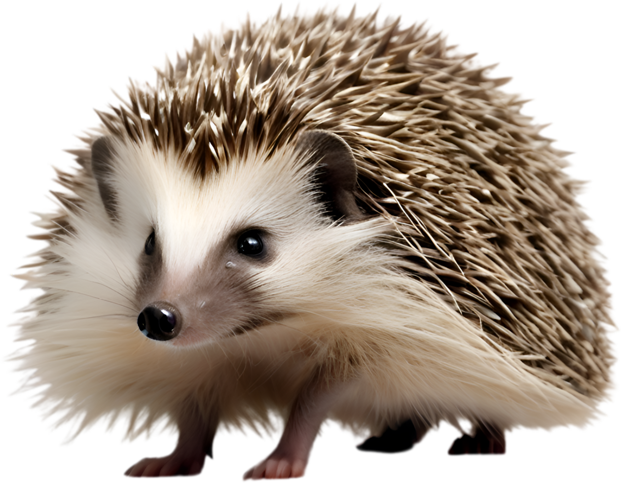 AI generated Common Hedgehog. Close-up image of Common Hedgehog. png