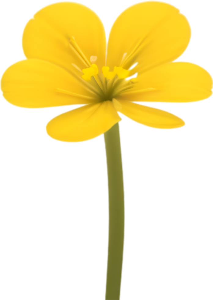 AI generated Flower icon, close-up of a cute colorful flower icon. png