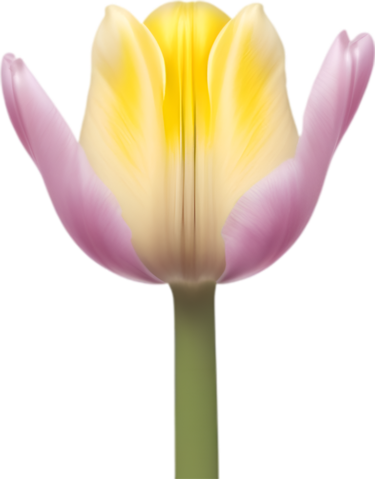 AI generated Flower icon, close-up of a cute colorful flower icon. png