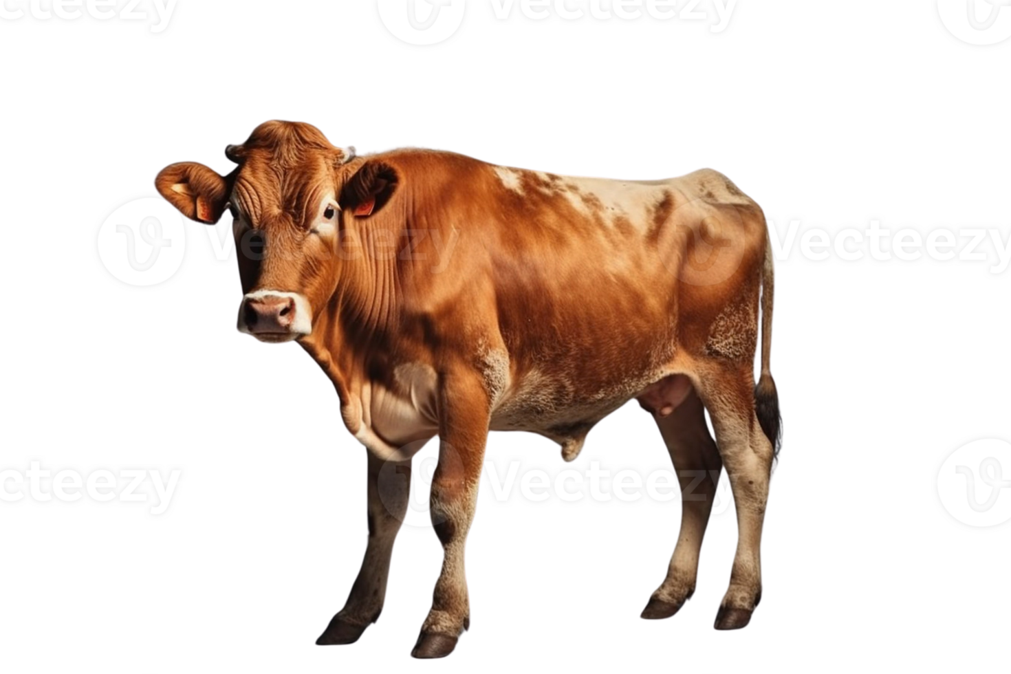 AI generated Cow PNG Image with Transparent Background