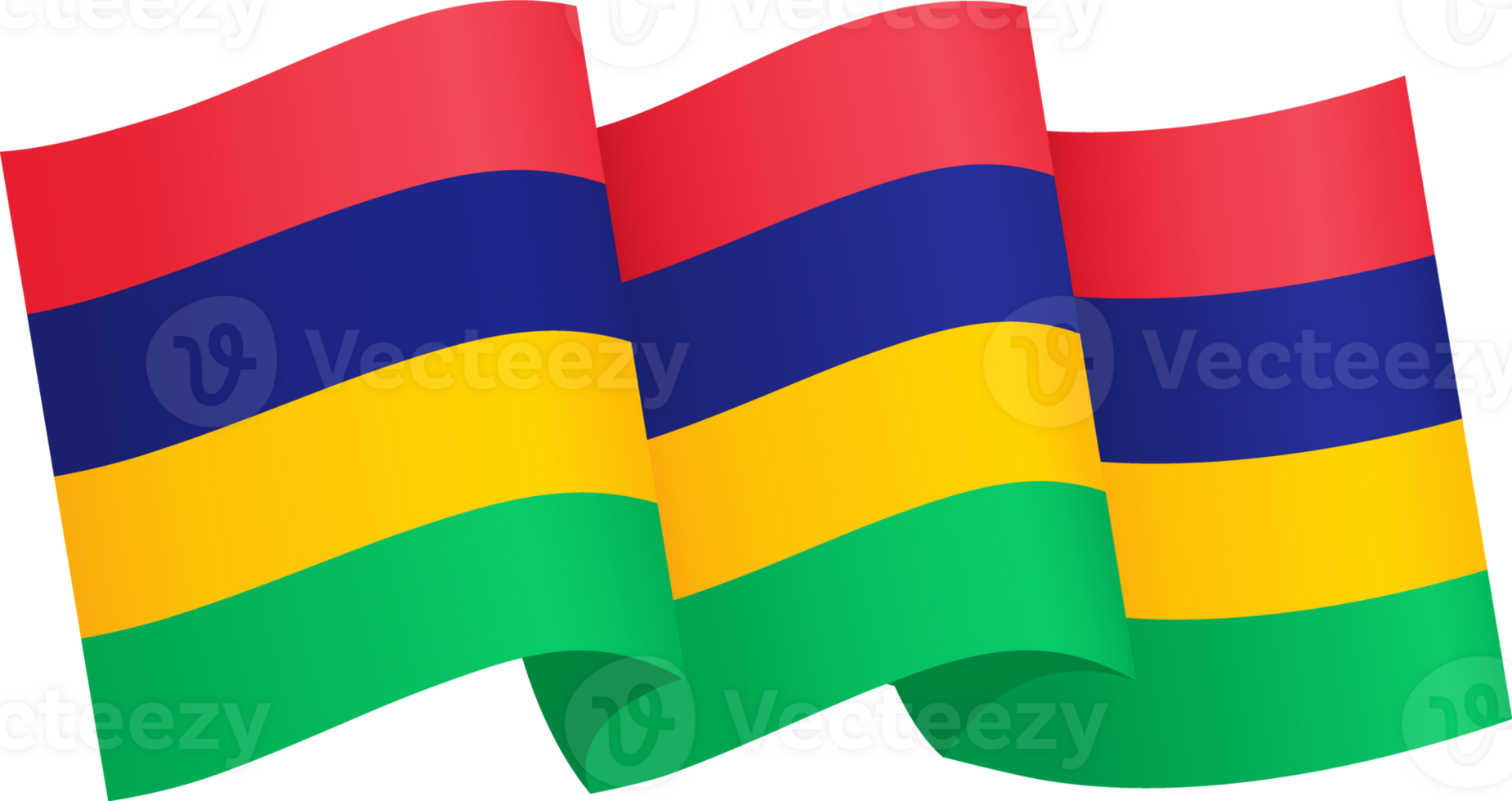 Mauritius  flag wave png