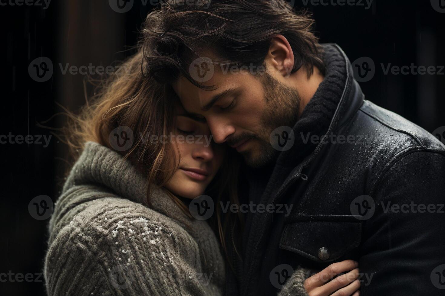 AI generated A warm embrace between two individuals, conveying solace and understanding photo