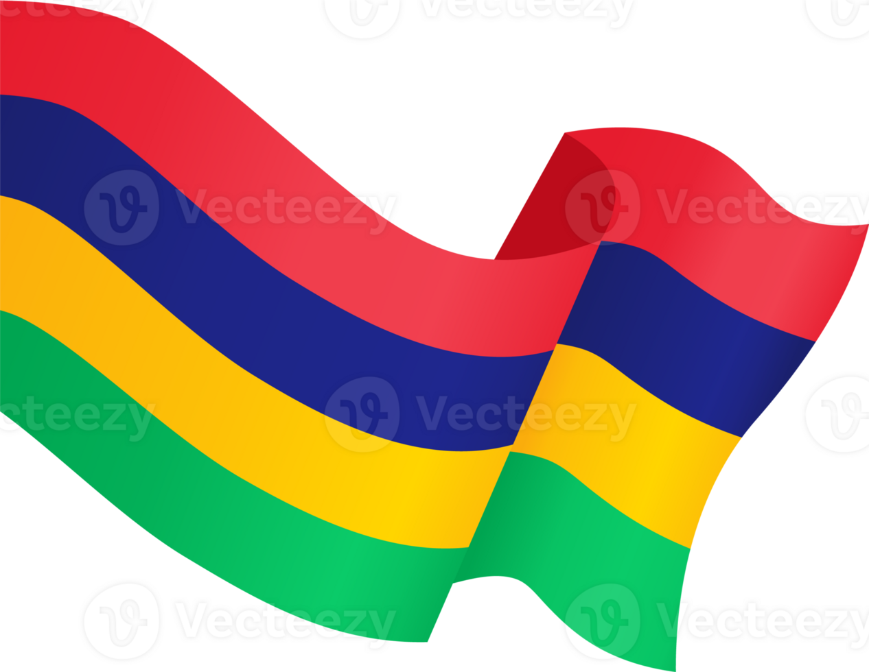 Mauritius  flag wave png