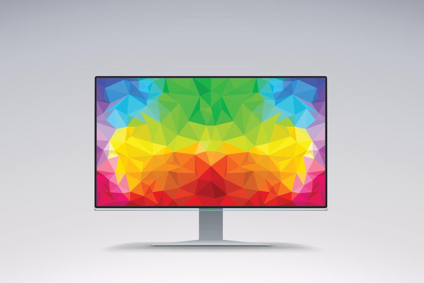 colorful image on wide screen vector