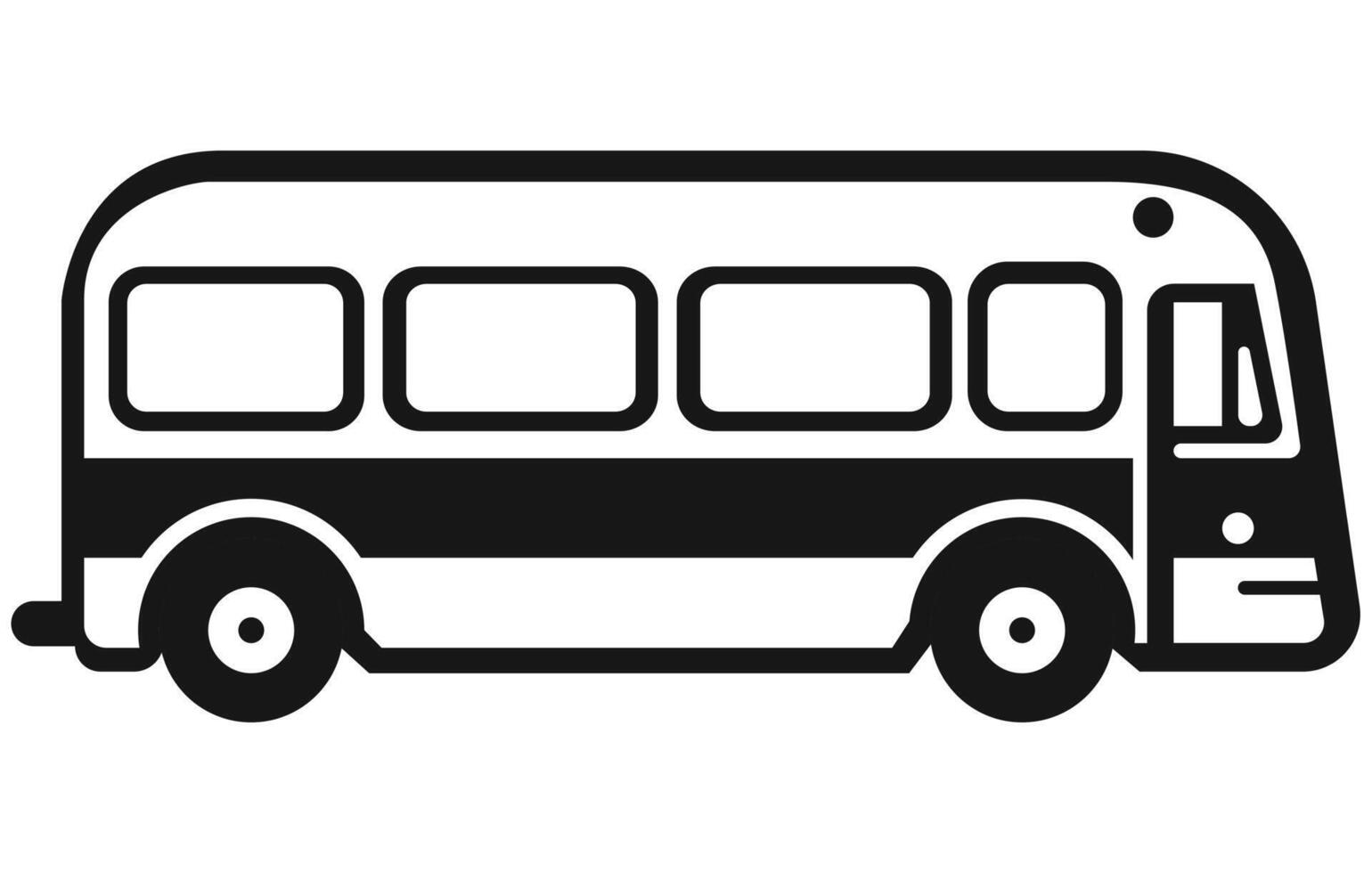 Cool modern flat design public transport. city bus,Take public transportation concept icon. vector