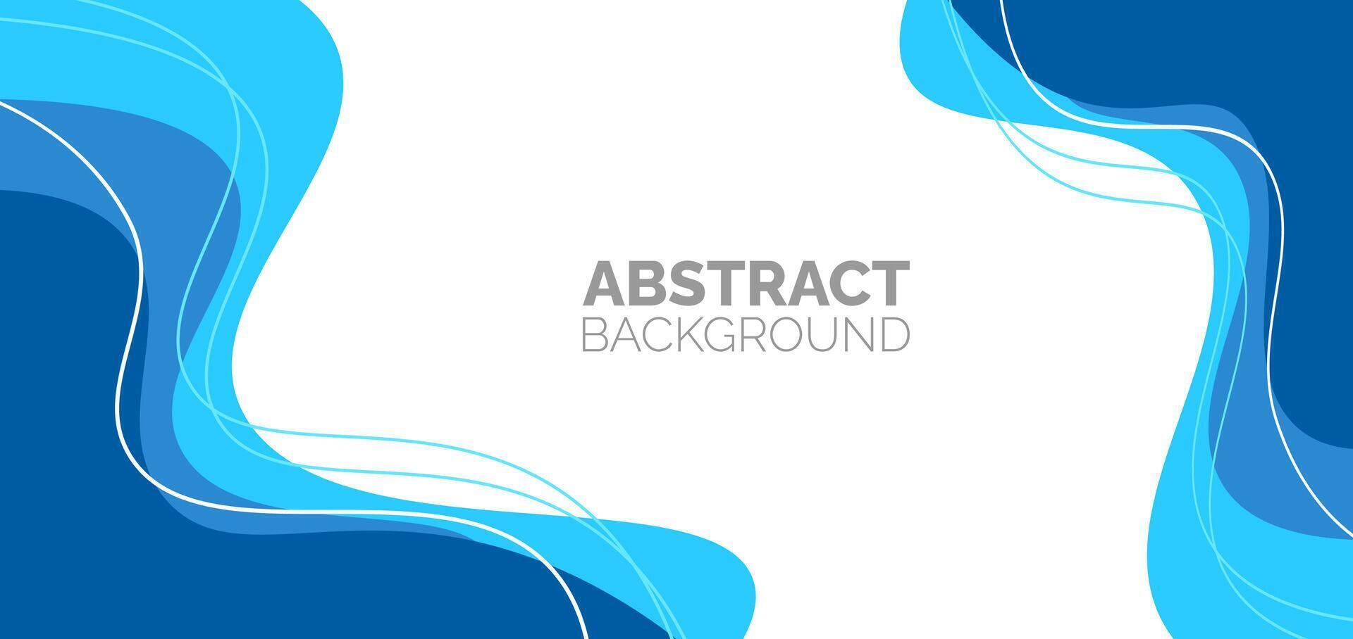 abstract Simple Minimal dynamic curve Blue and white business wave banner background. business concept. Vector illustration.