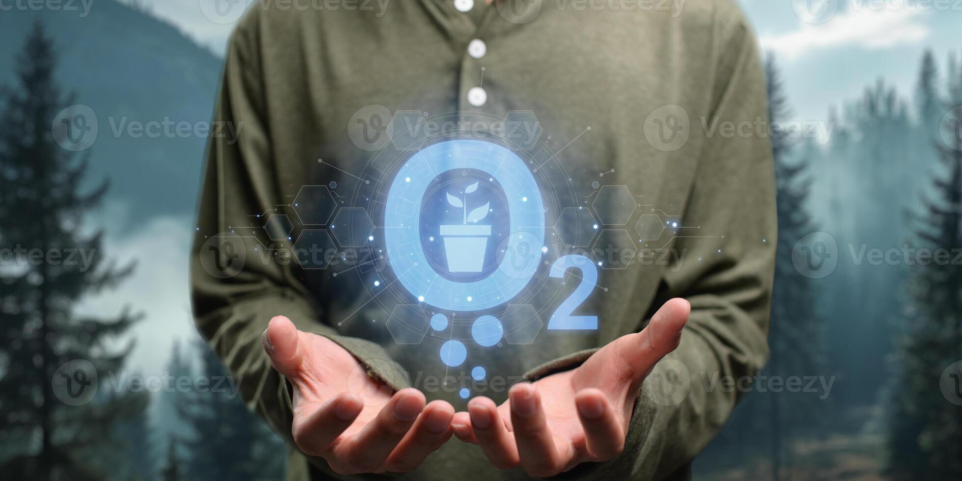 O2, oxygen, is a gas that is important for the survival of both plants and animals including humans, airing through nature, maintaining the climate. photo