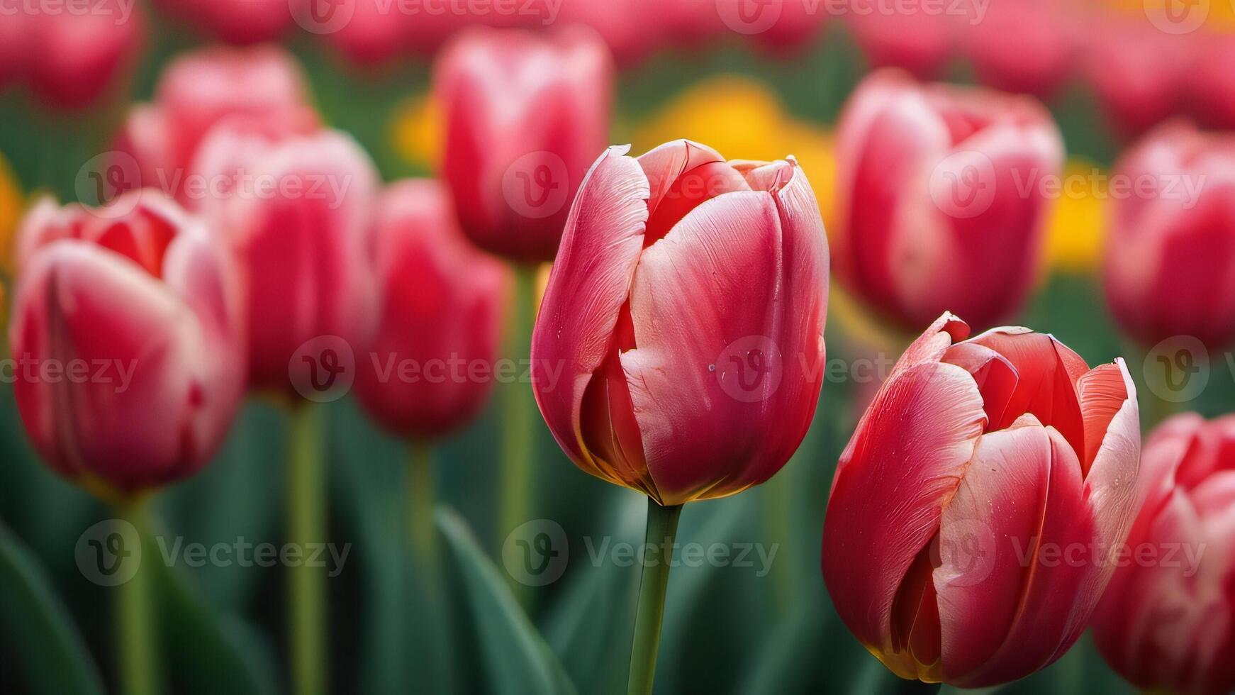 ai generado foto de antecedentes patrones de tulipán flor. ai generado