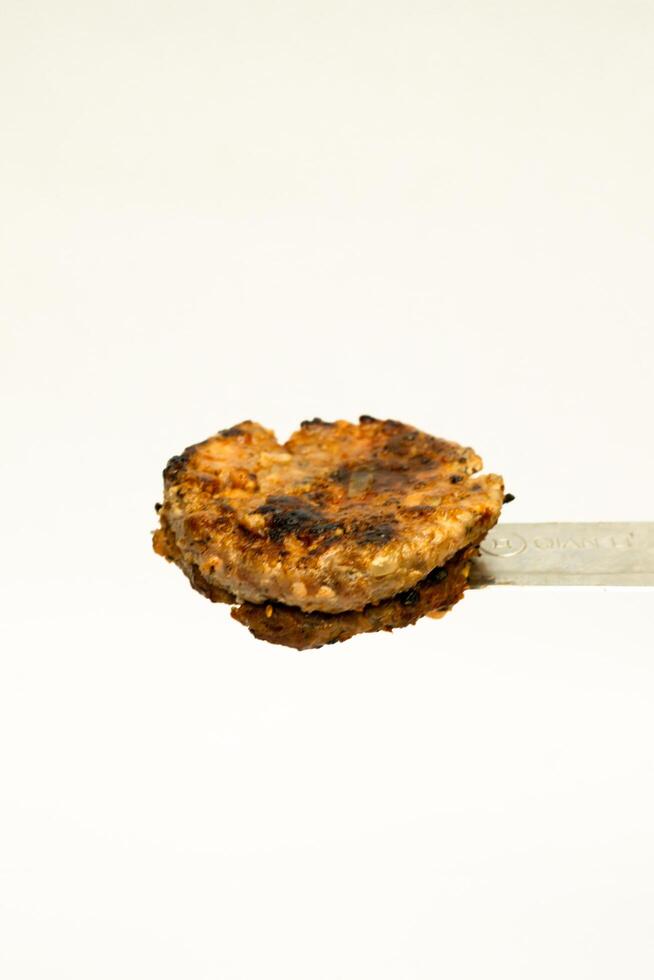 isolated hamburger with white background photo