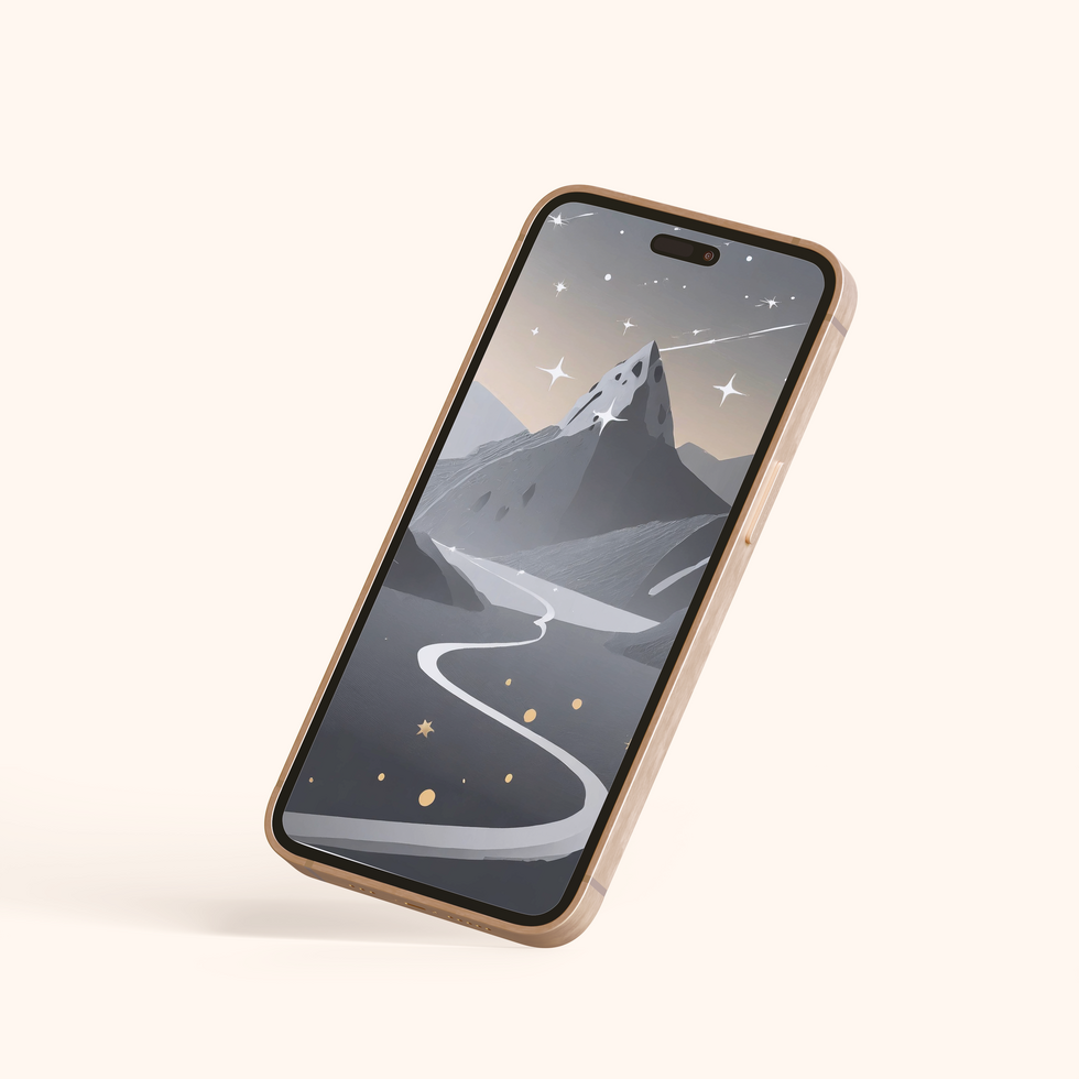 Mobile smartphone mockup editable psd included with walpaper