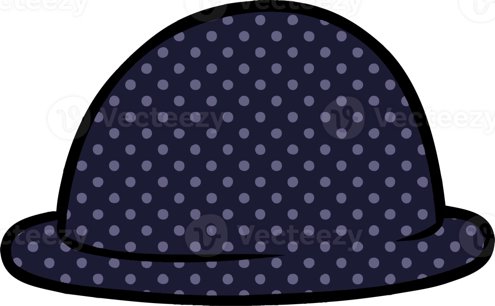 cartoon bowler hat png