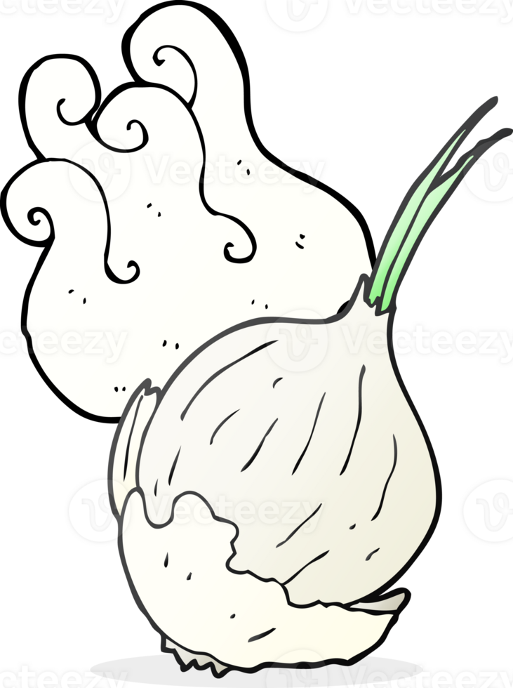 hand drawn cartoon garlic png