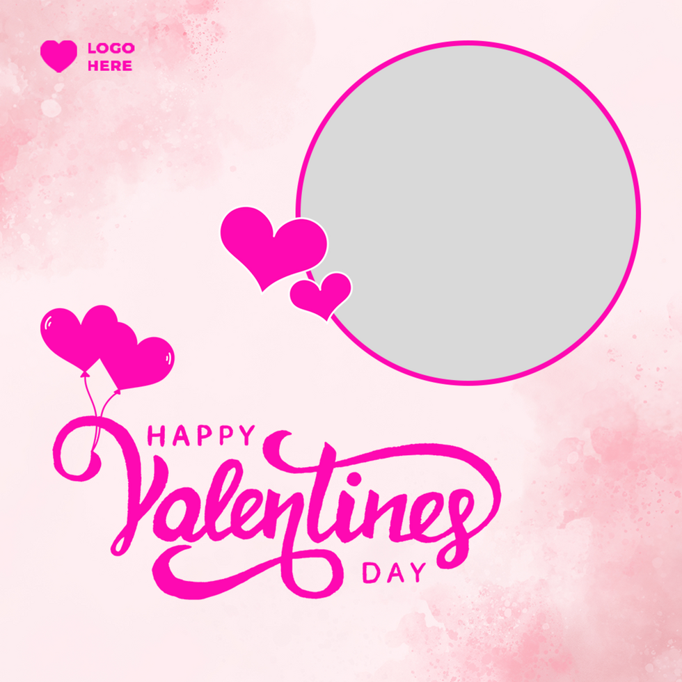 Valentines Day Social Media post psd