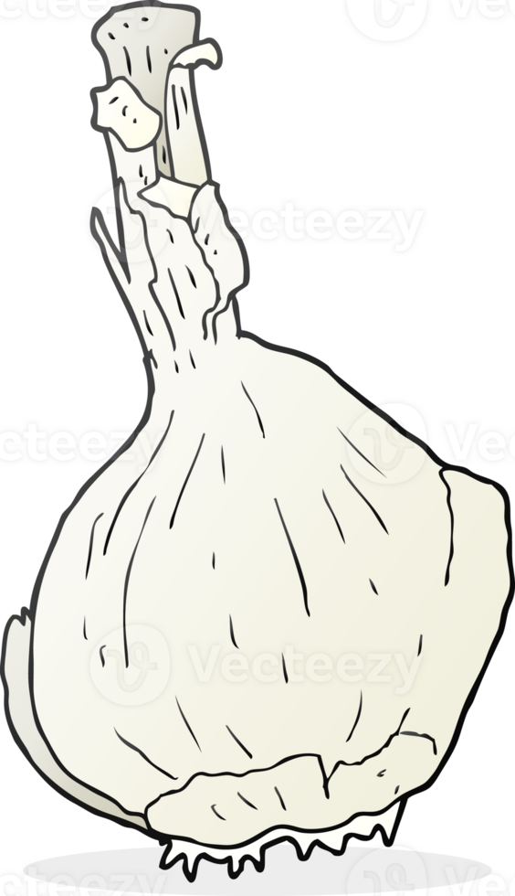 hand drawn cartoon garlic png