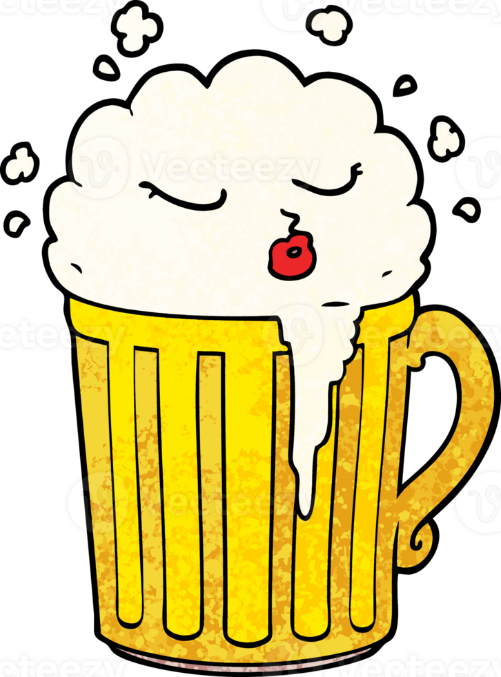 Cartoon-Becher Bier png