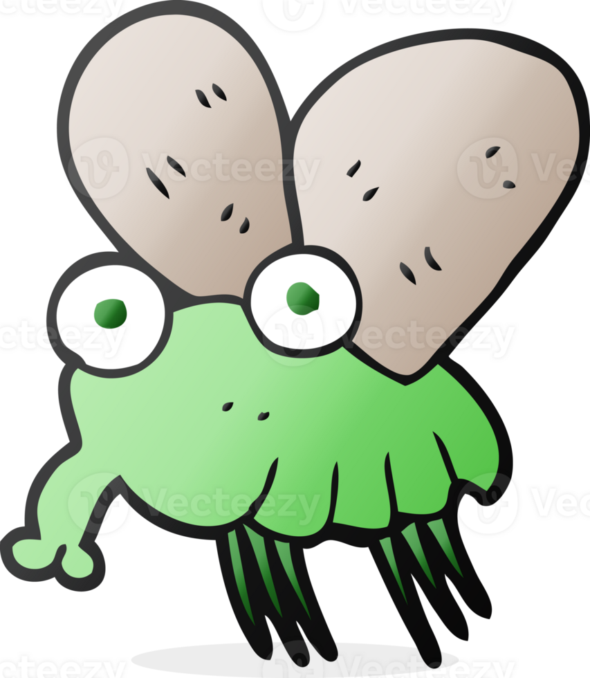 hand drawn cartoon fly png
