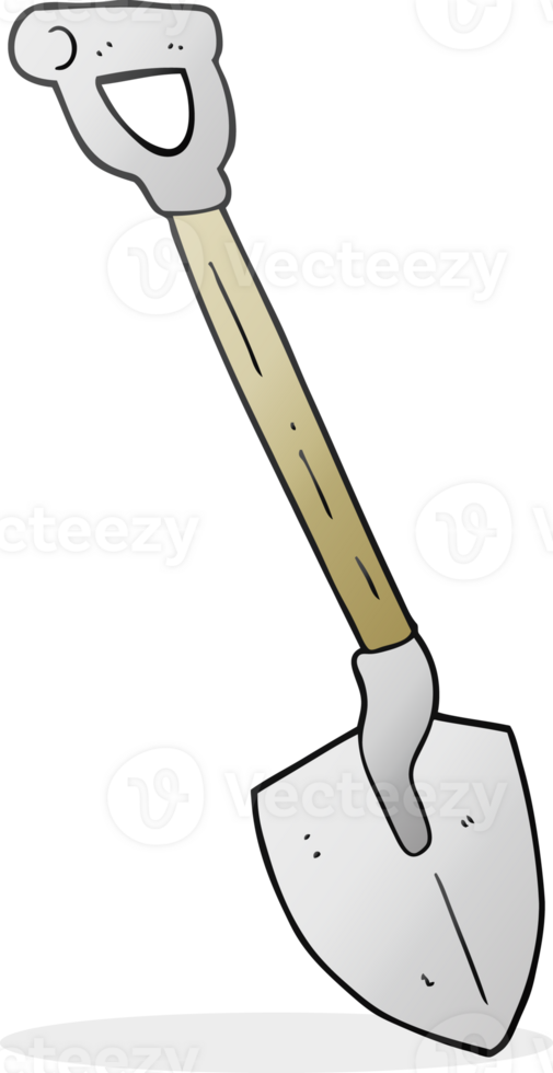 hand drawn cartoon shovel png