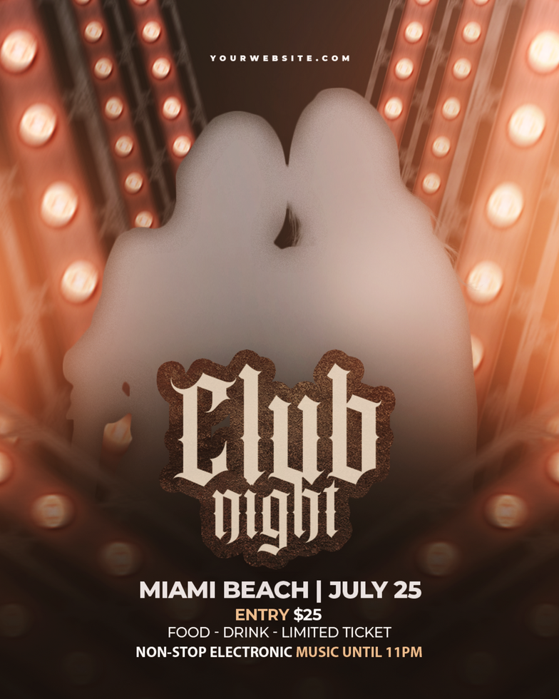 party night club flyer social media post web banner psd
