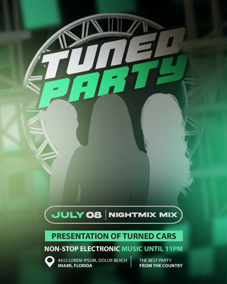 party night club flyer social media post web banner psd