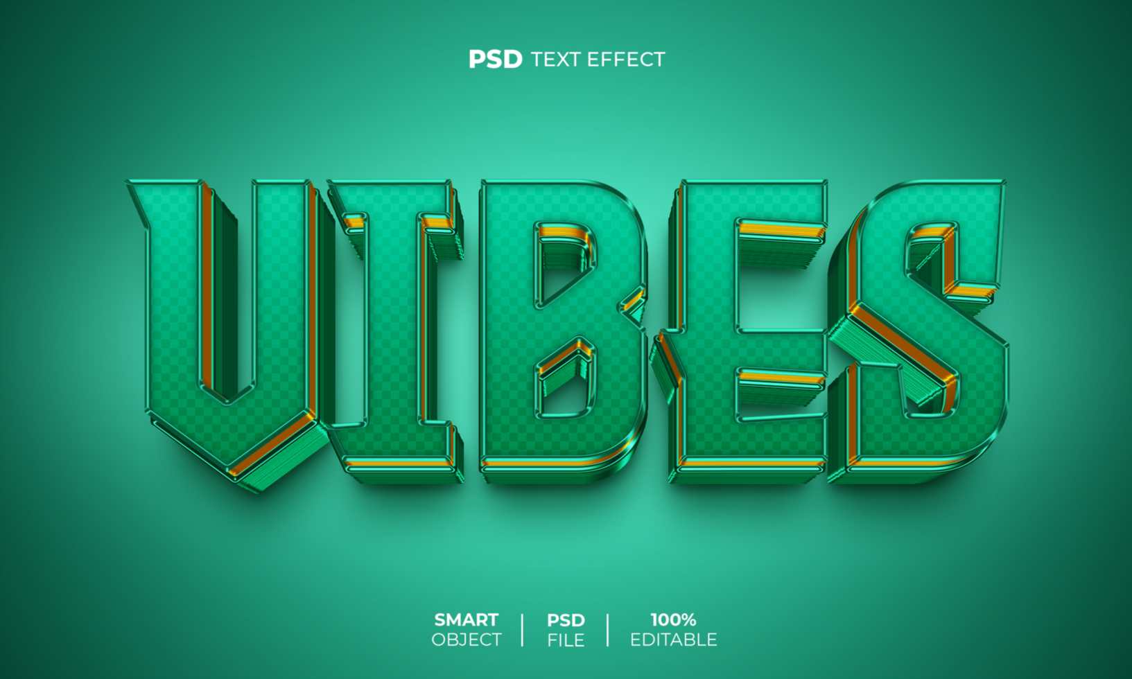 ambiance 3d modifiable texte effet psd