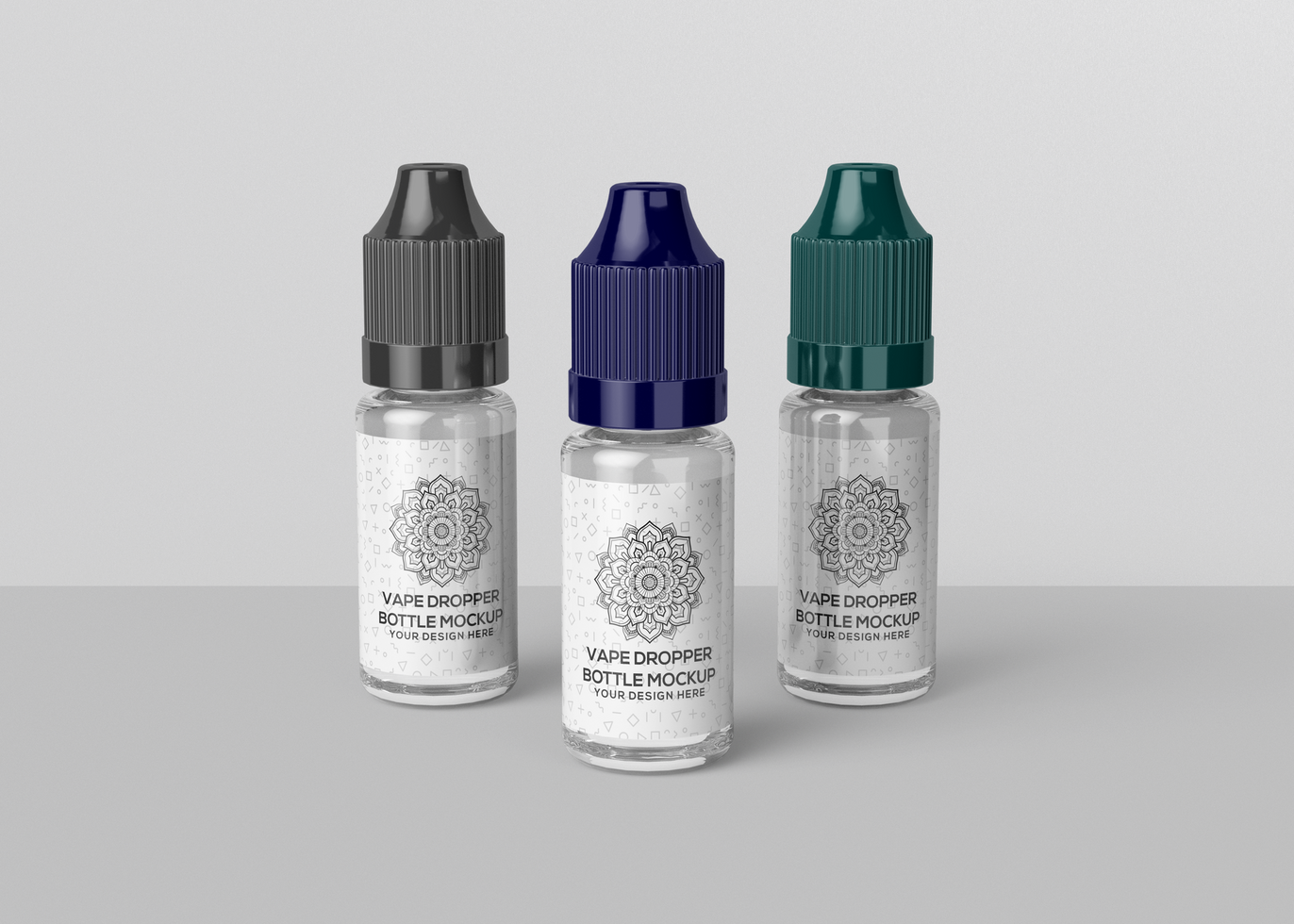 Unicorn Vape Dropper Bottle Mockup psd