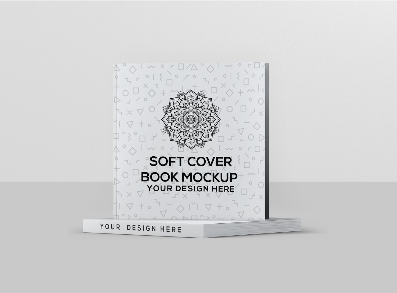 Soft Cover Square Book Mockup psd