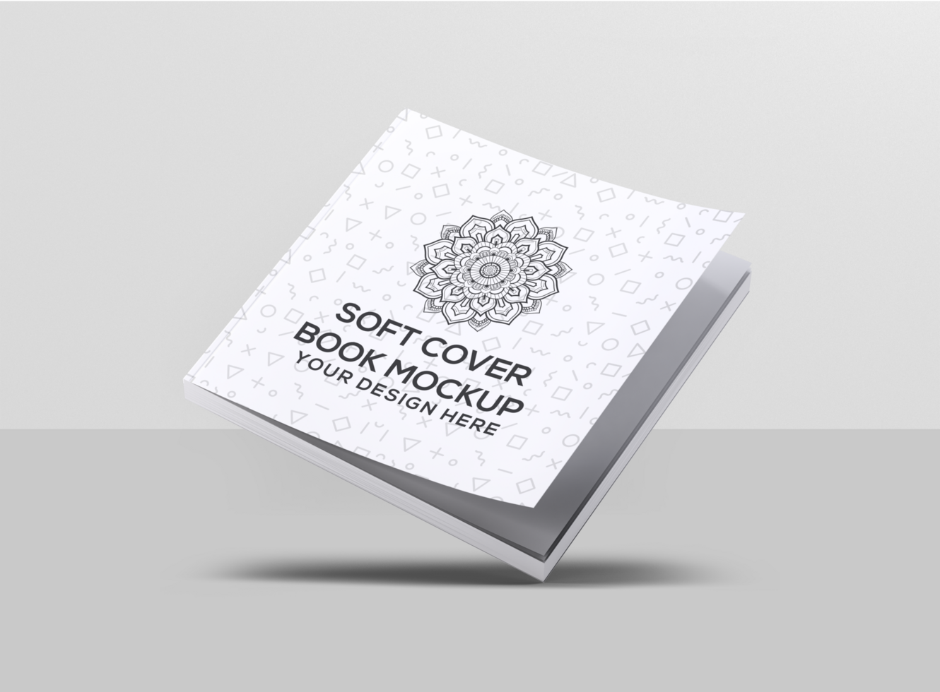 Soft Cover Square Book Mockup psd