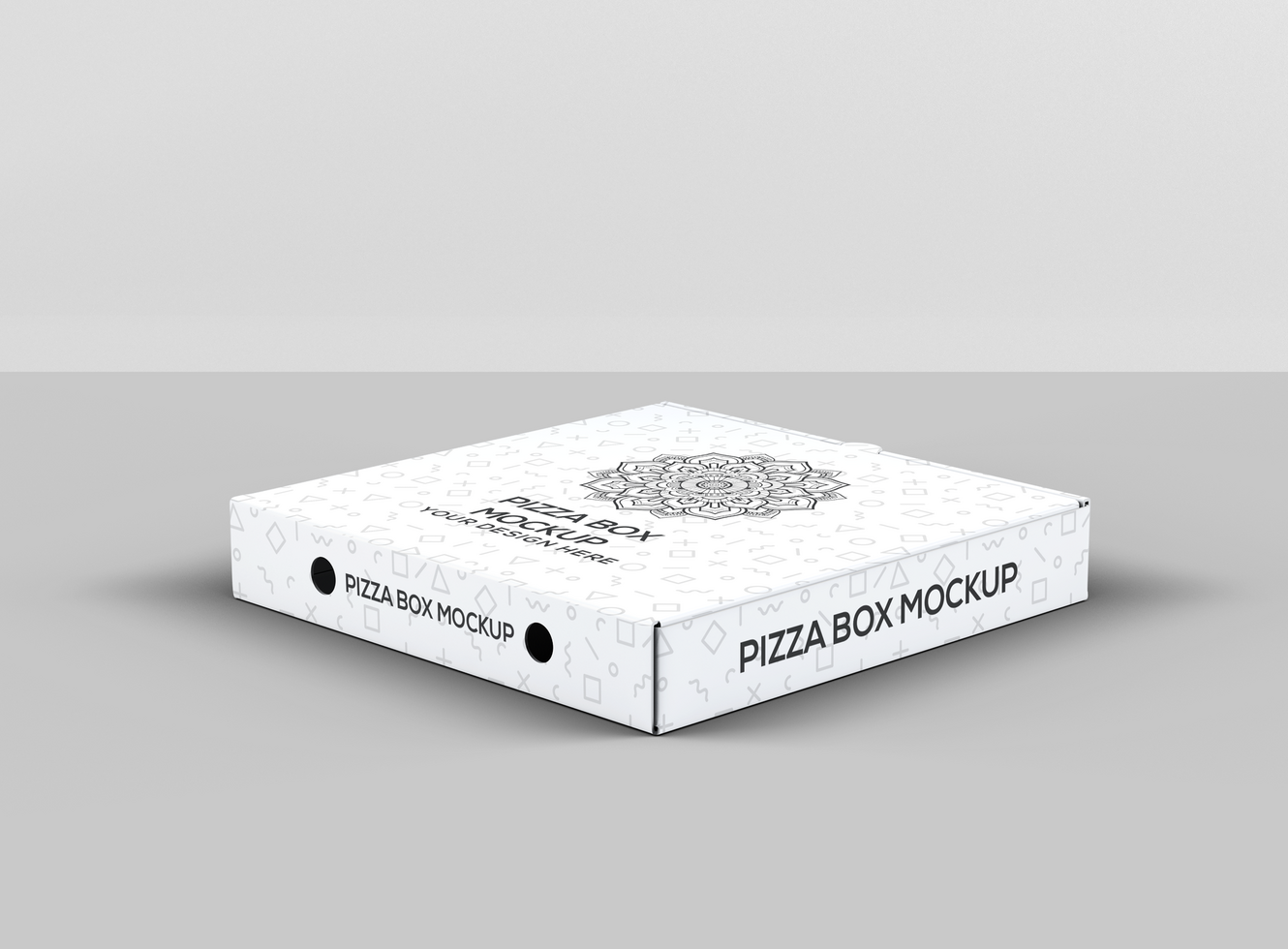 Pizza scatola modello psd