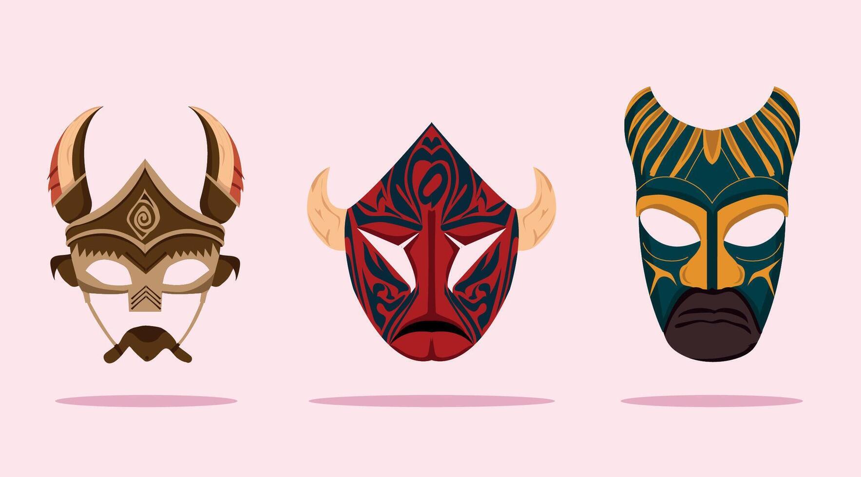 Ancient Tribal Mask vector