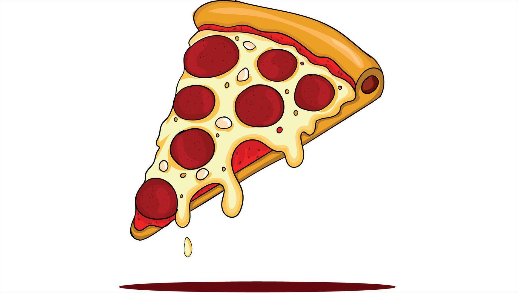 Simple Pizza Slice vector