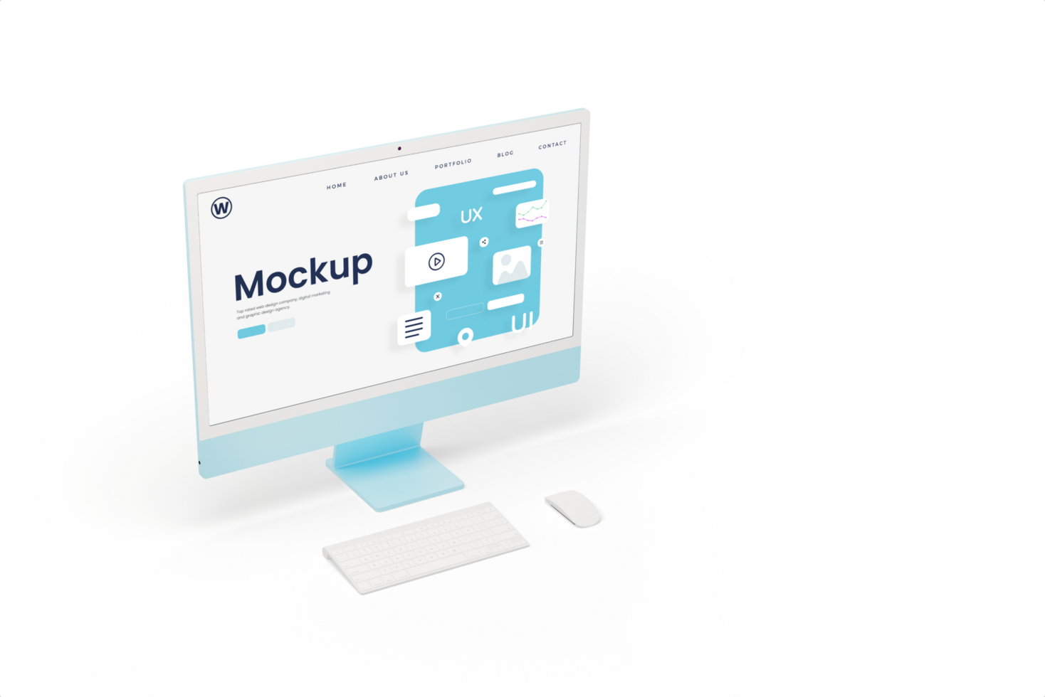 computer Scherm web ontwerp mockup psd