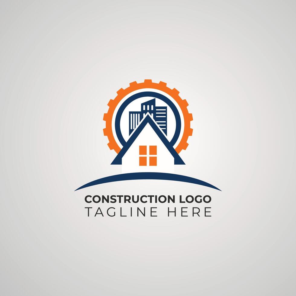 Flat design construction company logo 39380513 Vector Art at Vecteezy