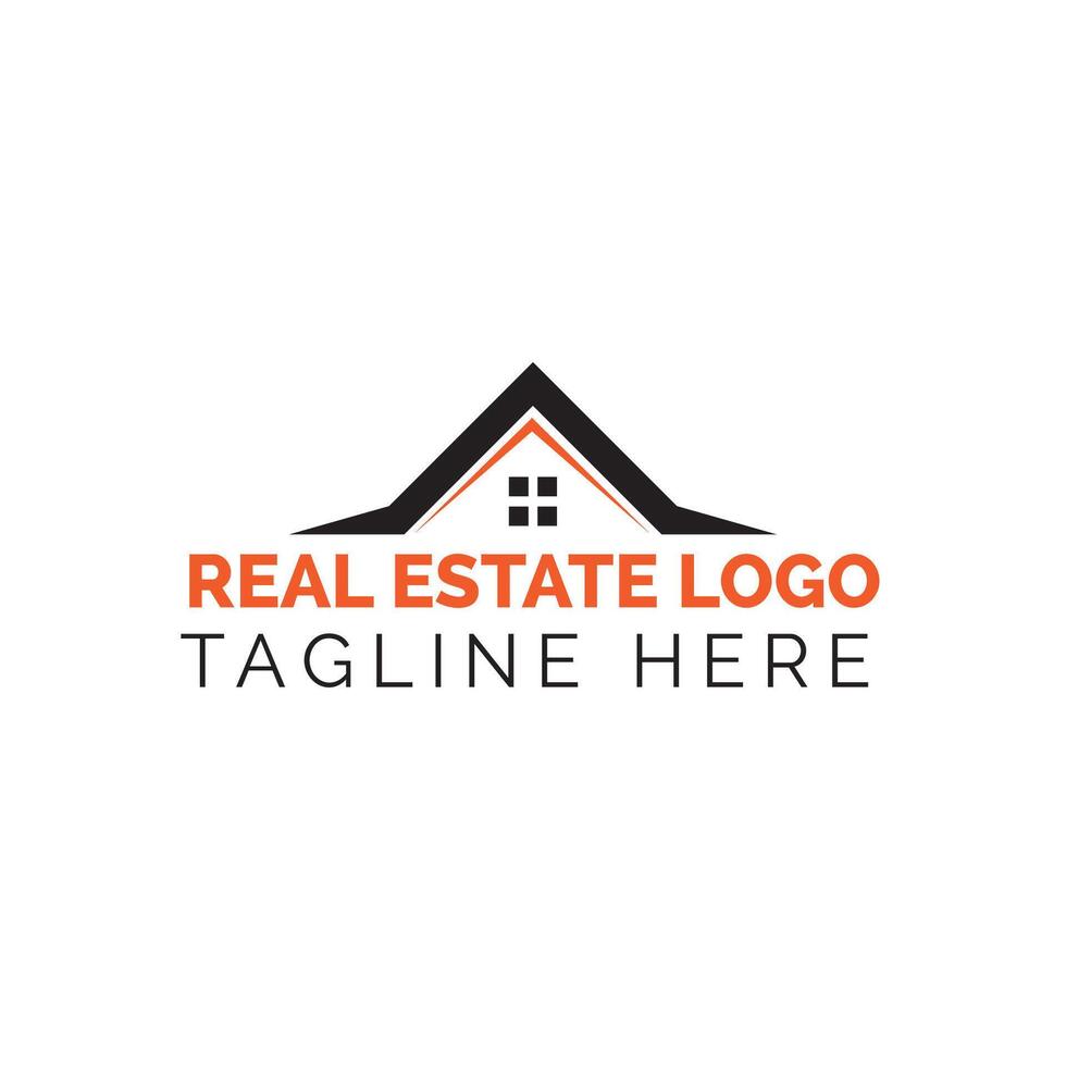 hogar y edificio logo y símbolo, real inmuebles logo vector