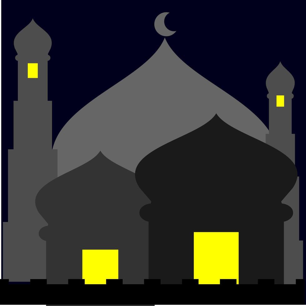 Colorful Mosques Illustration vector