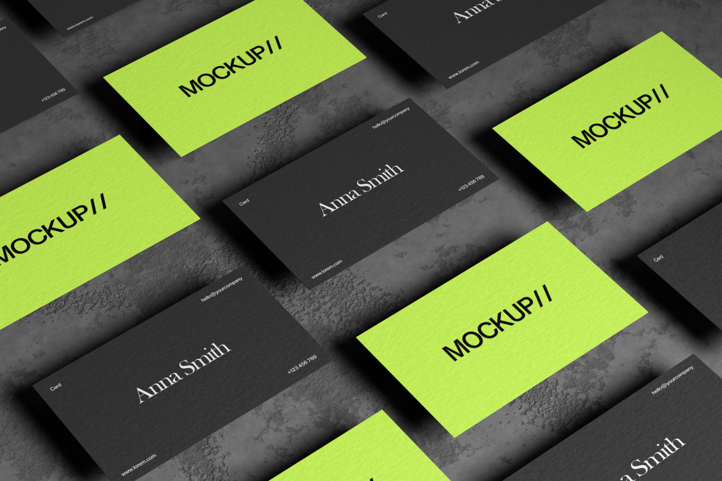 Natural Business Card Mockup psd