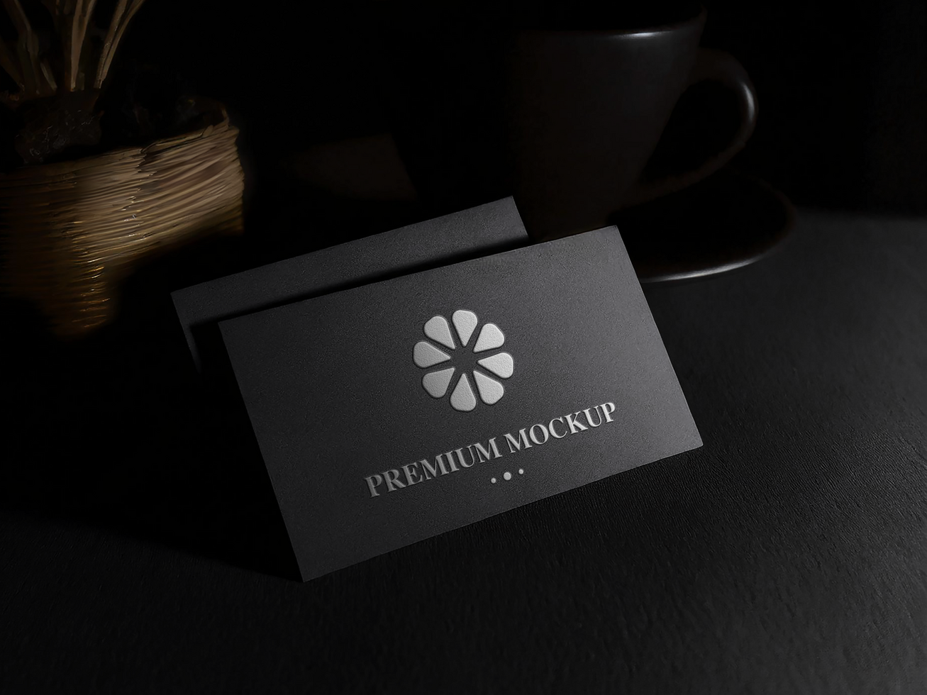 AI generated Editable Business Card Mockup psd