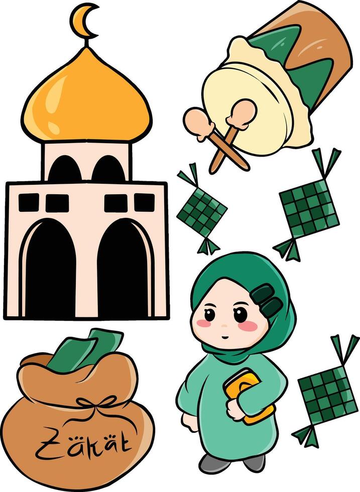imágenes prediseñadas de Ramadán vector